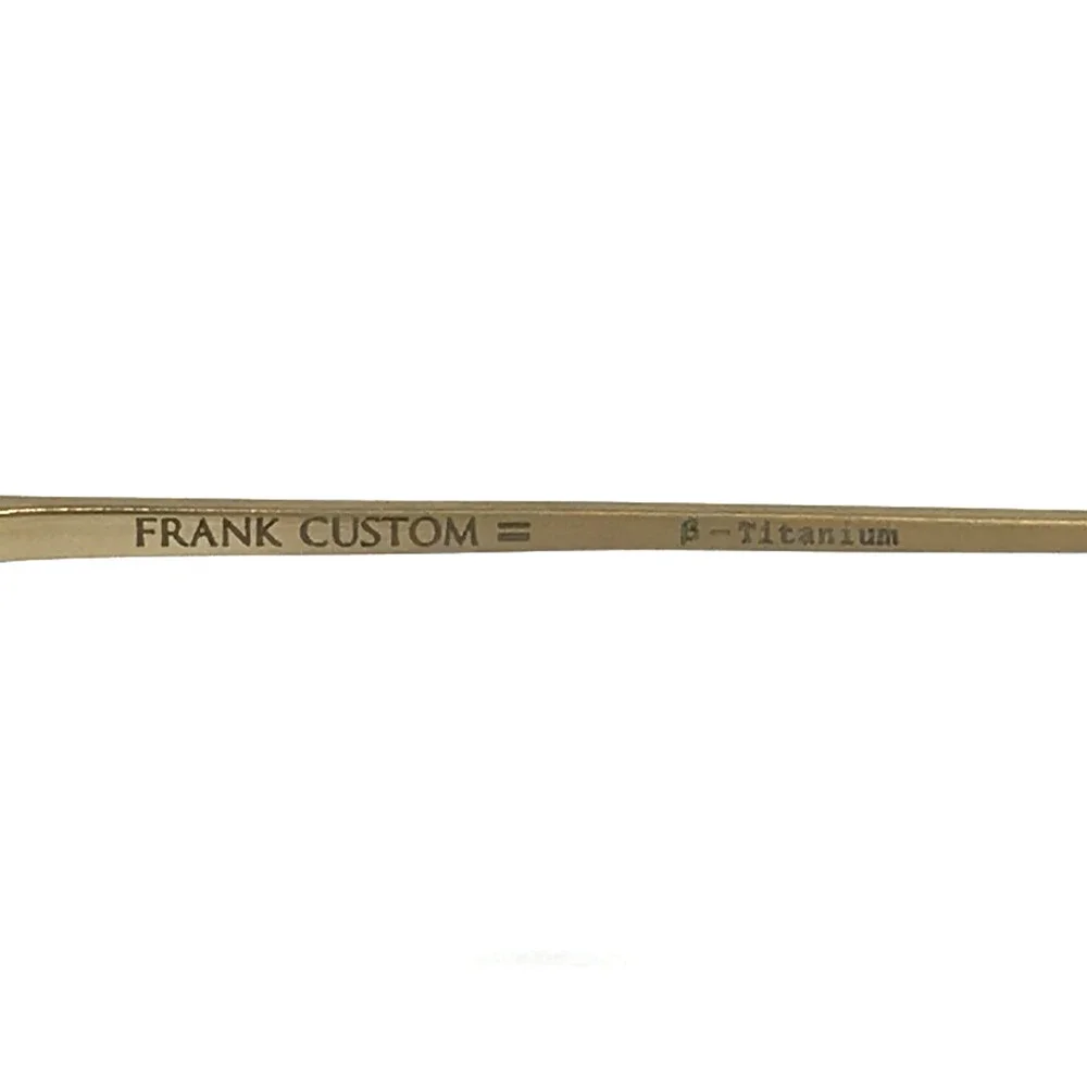 Frank Custom Eyeglasses Frames FT7212 Col. 3 Titanium Gold Wire Rim 45-22-145